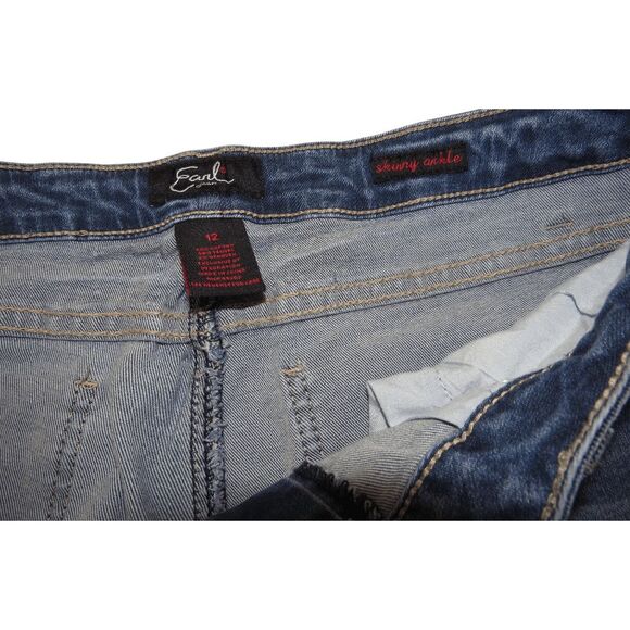 Earl Jeans Mid Rise Skinny Ankle Jeans Sz 12 - Picture 6 of 6